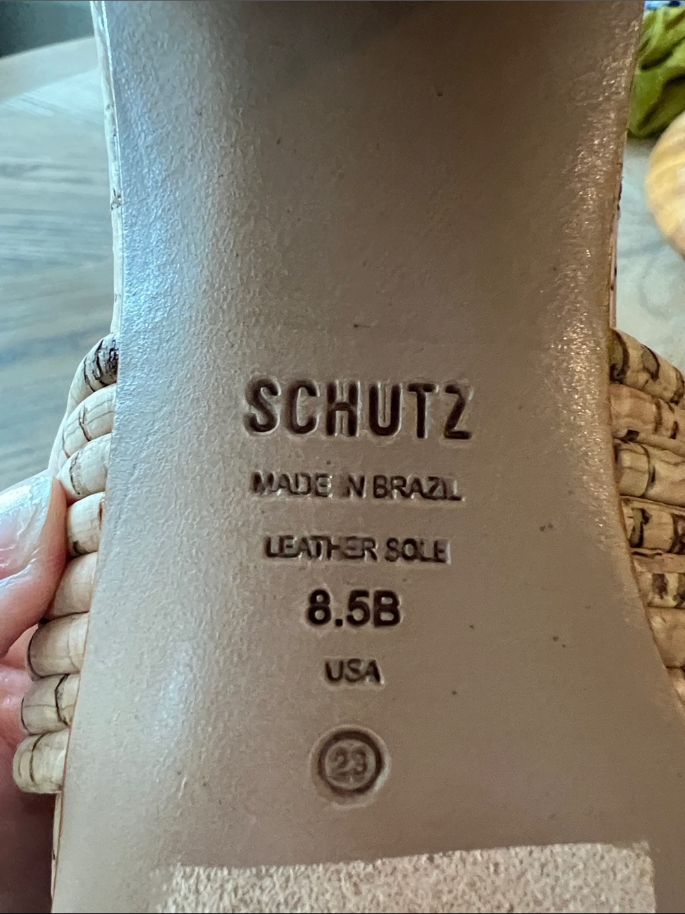 Schutz Latifah Mules Beach Resort Tan Sandals 8.5 - Picture 6 of 6